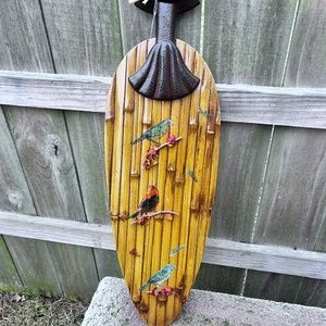 (Hand Crafted) Bamboo decorated fan blades